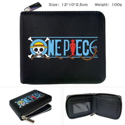 [COD] Piece Anime Peripheral Printed Wallet Cartoon Coin Purse Half-fold Short Card Holder for Men and