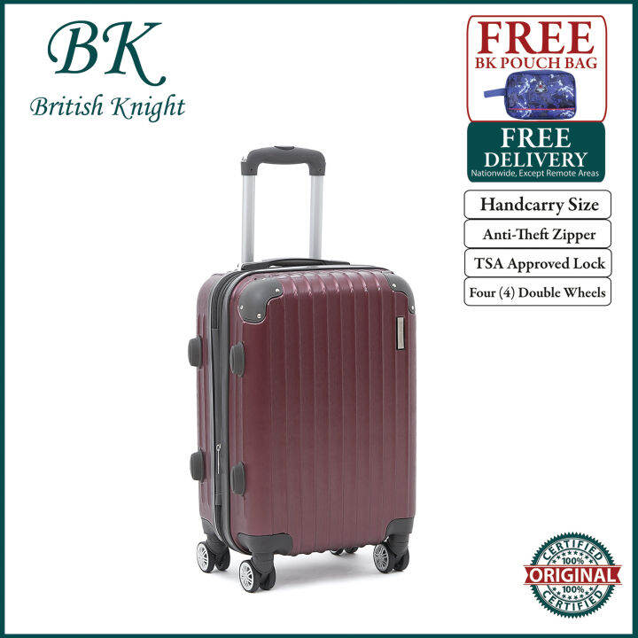 British Knight BHS918ZTE Red Small (20 Inch) Expandable Luggage with