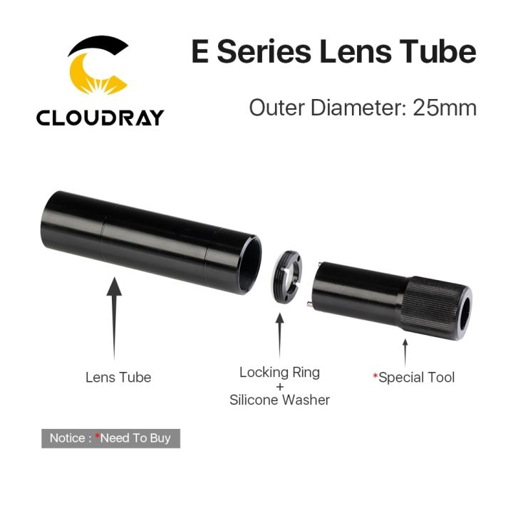 cloudray-e-series-co2-o-d-25mm-lens-tube-for-d20-f50-8-63-5-101-6mm-lens-co2-laser-cutting-engraving-machine