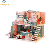 LeadingStar Fast Delivery Dollhouse Miniature Diy House Kit Handmade Villa