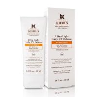 Kiehls Ultra Light Daily UV Defense sunscreen SPF 50 PA++++ 30ml &amp; 50ml กันแดดสูตรปกป้องได้มากกว่าถึง 3 เท่า บางเบา หน้าไม่มัน ไม่ก่อให้เกิดสิวอุดตัน