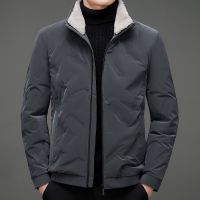 ☋ Grade 2023 Top Brand Fashion Fur Collar Down Men Parka Thick Warm Windbreaker Jacket Coats Mens