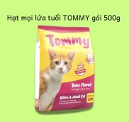Combo 5 gói Thức ăn hạt cho mèo mọi lứa tuổi Tommy vị cá ngừ gói 500g