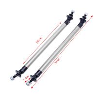 2x Adjustable Universal Front Rear Bumper Lip Splitter Strut Brace Rod Support Bar 1XCF