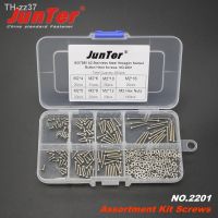 280pcs M2 (2mm) A2 Stainless Steel ISO7380 Button Head Allen Bolts Hexagon Socket Screws With Nuts Assortment Kit NO.2201