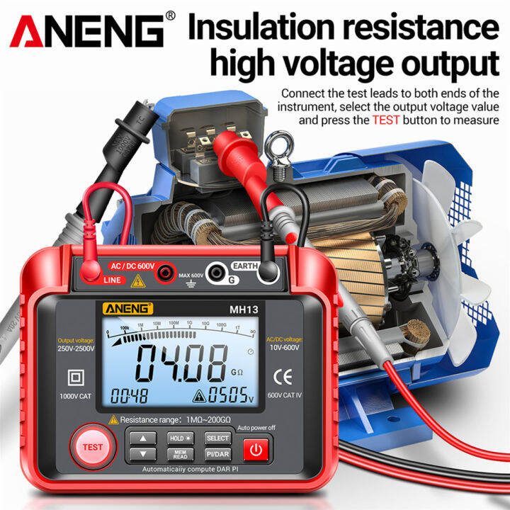 aneng-mh12-mh13-ความต้านทานฉนวนดิจิตอลมิเตอร์โอห์ม-ac-dc-เครื่องทดสอบแรงดันไฟฟ้า-lcd-megohmmeter-megger-voltmeter-เครื่องมือ