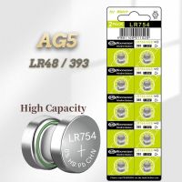 【Hot-Selling】 Green Street 10Pcs AG5Button Batterie LR754 393 S 193โทรศัพท์มือถืออัลคาไลน์1.55V LR48สำหรับนาฬิกาของเล่นรีโมทคอนโทรล