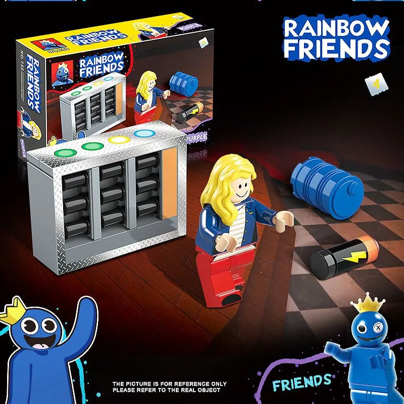 Brinquedos De lego Compatíveis Roblox Rainbow Amigos moc Construindo Blocos  De Construção Azul drool monster boy girl toy Criativo