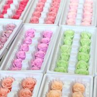 hotx【DT】 B grade 3-4cm Preserved Wedding Flowers Real Florist Floral Material