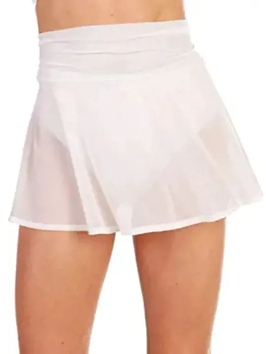 cc-waist-skirts-color-see-through-fishnet-short-pleated-skirt