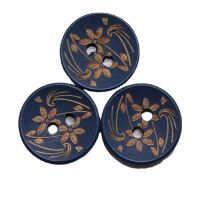 50PCs Wood Sewing Buttons Scrapbooking Two Holes Laser Technology Flower 15mm Dia. Costura Botones Decorate bottoni botoes Haberdashery