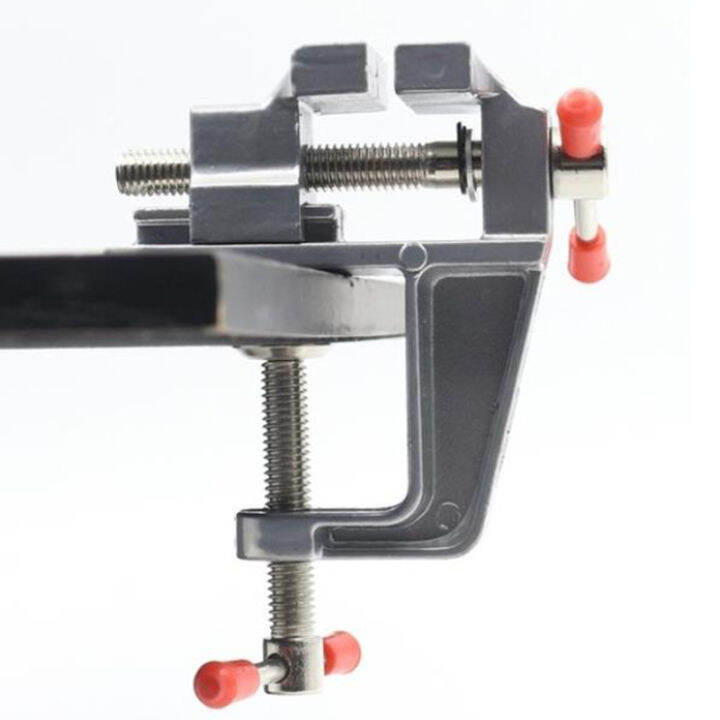 yizhuoliang-อลูมิเนียมยึดโต๊ะแหนบ-vintage-bench-vise-คีม-mini-clamp-diy-tool