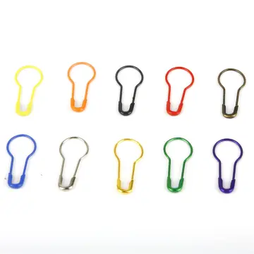300PCS Colored Safety Pins Metal Clothing Fastening Clip Pins