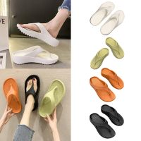 รองเท้าแตะสตรี Casual Yoga Mat Flat Flip Flops For Women Summer Beach Wristwatch