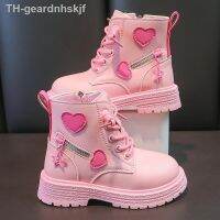 【hot】◑❣  British and Cotton Soft Pink with Side Zip Kids Fashion Ankle