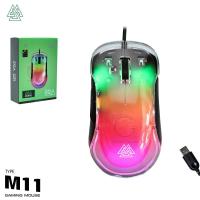 EGA Type M11 RGB Gaming Mouse บอดี้ใสไฟสว่างมาก เมาส์มาโคร เมาส์คอม เมาส์