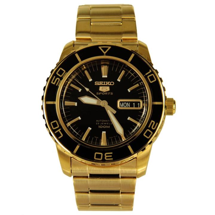 Seiko 5 Sports Automatic Gold Tone Stainless Steel Bracelet