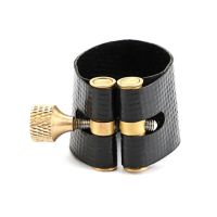 H8WC Leather Saxophone Fastener Clip Alto  Soprano Sax Ligatures Fastener Gift