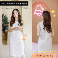 เดรส ชุดทำงาน ชุดเที่ยว We Sandy Maxi - White