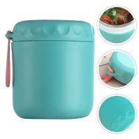 Insulated Jar Soup Flask Stainless Steel Vacuum Thermal Insulated Bento Container 450Ml Green