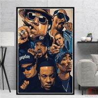 ☫❍✗ พิมพ์โปสเตอร์ Biggie Notorious 2PAC JAY-Z NWA Legend Star Collage ภาพวาดผ้าใบ Art ภาพผนัง Unframed