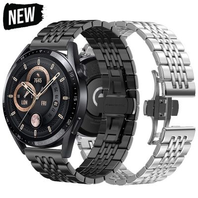 สำหรับนาฬิกา Huawei สายโลหะ20มม. 22มม. GT3สแตนเลส46มม. สาย16มม. 18มม. สำหรับ Samsung Galaxy Watch 3 4 5 Pro 46มม. (ไม่รวมนาฬิกา)