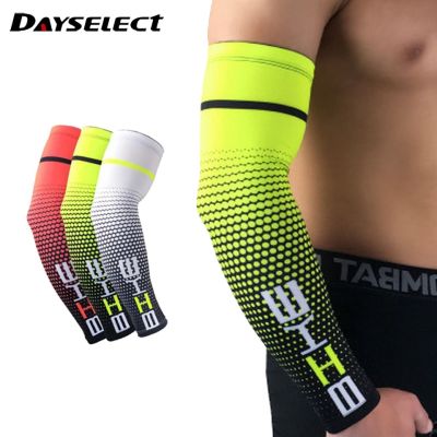 1 Pair Cool Men Cycling Running Bicycle UV Sun Protection Cuff Cover Protective Arm Sleeve Bike Sport Arm Warmers Sleeves Sleeves