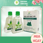 Dầu Gió Bạc Hà The Moshav Farm Hộp 2 Chai Chiết Xuất Từ 100% lá Bạc Hà Tươi