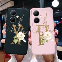 เคสโทรศัพท์มีลายตัวอักษรสำหรับ Vivo Y78 Fundas ซิลิโคนนุ่ม TPU ฝาหลัง Coque สำหรับ VIVO Y78 Y 78 VivoY78เคสเปลือก6.78 สำหรับผู้ชายผู้หญิง