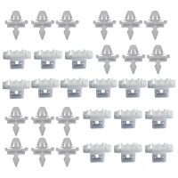 30pcs Car Fastener Clip Rivet Fairing Body Trim Panel Fastener Clips For Mercedes Sacco 190 W201 W124 A124 S124 Fixing Clip Colanders Food Strainers