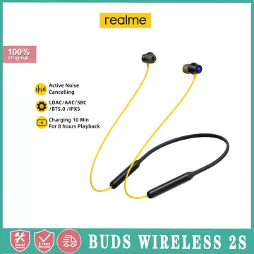  realme Buds Wireless Bluetooth in Ear Earphones with Mic IPX4  Water Resistant Sweatproof (Wireless Buds 2 Neo, Black) : Electronics