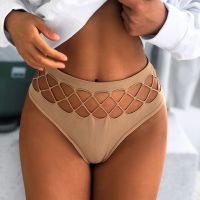 Women Underwear Panties Seamless High Elastic Mesh Thong Hip Waist Large Size Breathable Comfortable Fashion Ling