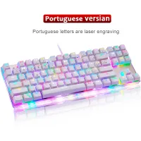 Original Motospeed K87S Gaming Mechanical Keyboard USB Wired 87 keys with RGB Backlight RedBlue Switch for PC Computer Gamer