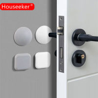 Houseeker รอบ/สแควร์ซิลิโคน Doorstop Self Adhesive Wall Protector ประตูกันชน Guard Mute ประตูเฟอร์นิเจอร์ Anti-Crash Pad