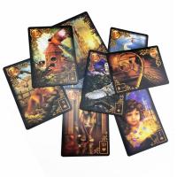 BELIE ตระกูล เล่นไพ่ ดูดวง ดาดฟ้า กระดาน เกม Lenormand ชุบทอง Oracle ไพ่ทาโรต์