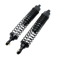 2Pcs Metal Hydraulic Shock Absorber for HSP 1/10 RC Crawler Off-Road Car Upgrade Parts Accessories ,Black