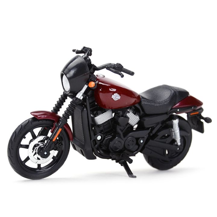 maisto-1-18-harley-davidson-2015ถนน750ยานพาหนะหล่อตายสะสมงานอดิเรกของเล่นแบบจำลองรถมอเตอร์ไซค์