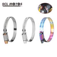 【cw】 SCL MOTOS Motorcycle Motorbike Stainless Steel Air Filter Hose Clamp Clip For Honda Yamaha Kawasaki Suzuki KT BMW !