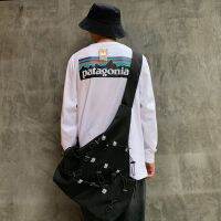 Patagonia เสื้อยืดแขนยาวเนื้อผ้าฝ้ายสําหรับผู้หญิงและผู้ชาย