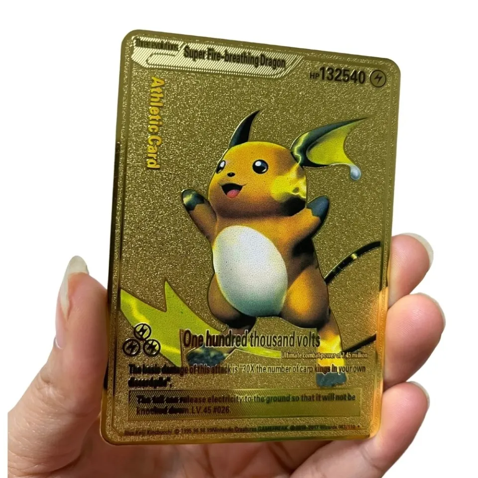 Pokemon Arceus Gold Metal Super Card Blastoise Eevee Sylveon