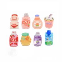 【CW】 1pcs bottles acrylic Shoe Decoration Buckle croc Charms JIBZ milk tea drinking combiation party boy/girl friend Gifts