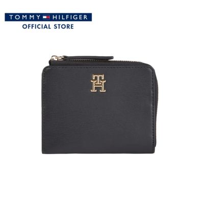 Tommy Hilfiger กระเป๋าสตางค์ผู้หญิง รุ่น AW0AW14889 BDS - สีดำ