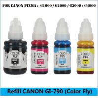 Color Fly INK Tank Refill หมึกเติมเครื่องพิมพ์อิงค์เจ็ท สำหรับเครื่องพิมพ์ Canon  GI-790 For Canon Pixma : G1000 / G2000 / G3000 / G4000