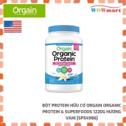Bột Protein hữu cơ Orgain Organic Protein & Superfoods 1220g hương Vani