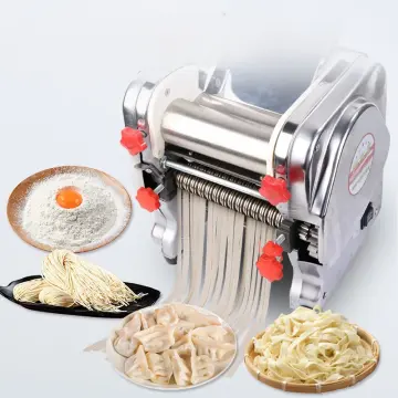 Newcreativetop Stainless Steel Manual Noodles Press Machine Pasta Maker  with 5 Noodle Mould