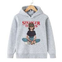 Stranger Things 4เสื้อแขนยาวผ้าฝ้าย Hoodies การ์ตูน Harajuku เด็กชายหญิงเสื้อ Hellfire Club Hooded Tops