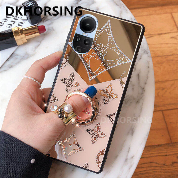 dkhorsing-แม่พิมพ์กลมสำหรับ-oppo-reno-10-reno10-pro-reno10-pro-ins-เคสมือถือแบบแข็งใหม่ซิลิโคน-oppo-reno-10-5g-ฝาหลังติดเพชรกากเพชรแหวนใส่นิ้ว-oppo-reno-10pro-5g-2023