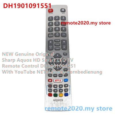 NEW Genuine Original for Sharp Aquos HD Smart LED TV Remote Control DH1901091551 With YouTube NETFLIX Key Fernbedienung