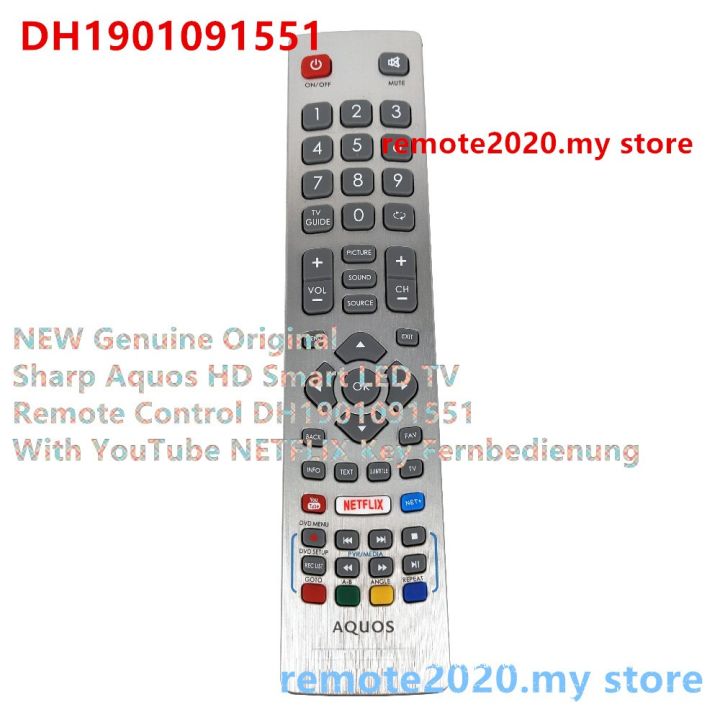 new-genuine-original-for-sharp-aquos-hd-smart-led-tv-remote-control-dh1901091551-with-youtube-netflix-key-fernbedienung