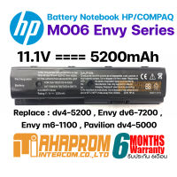 แบตเตอรี่โน๊ตบุ๊ค Battery HP/Compaq MO06 Envy dv4-5200 , Envy dv6-7200 , Envy m6-1100 , Pavilion dv4-5000